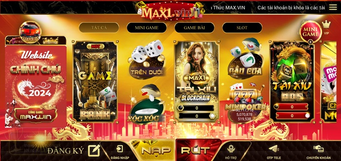 Cổng game Max1 Vin